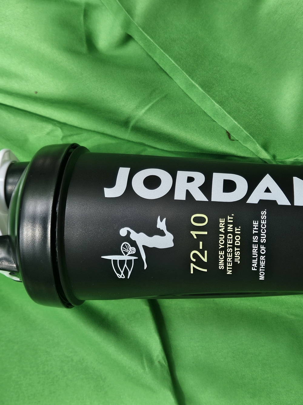 Jordan Black Toiletry/Accessory Pouch with White Logo and Yellow Accent